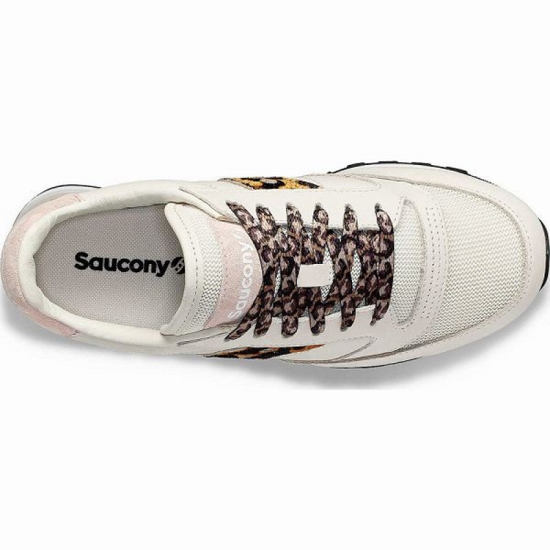 Women's Saucony Jazz Triple Sneakers Beige / Leopard | NWDJBQU-47