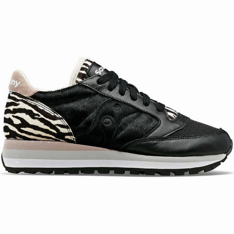 Women\'s Saucony Jazz Triple Sneakers Black | NHUPVBM-31