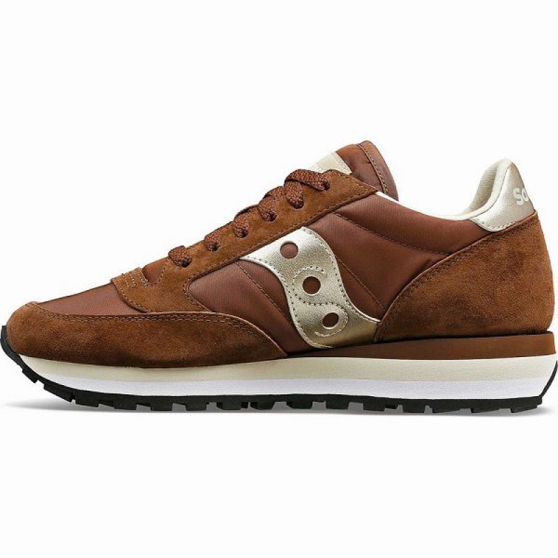 Women's Saucony Jazz Triple Sneakers Brown | SVPYRCJ-05