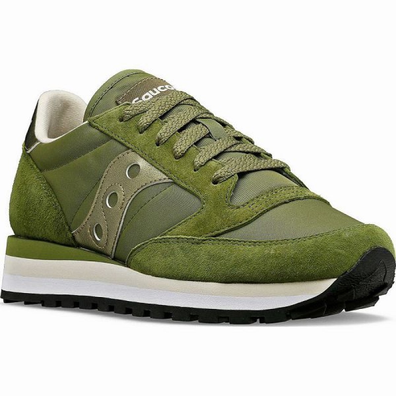 Women's Saucony Jazz Triple Sneakers Green | JRKTHFO-65