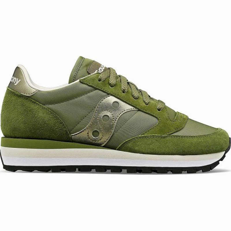 Women\'s Saucony Jazz Triple Sneakers Green | JRKTHFO-65