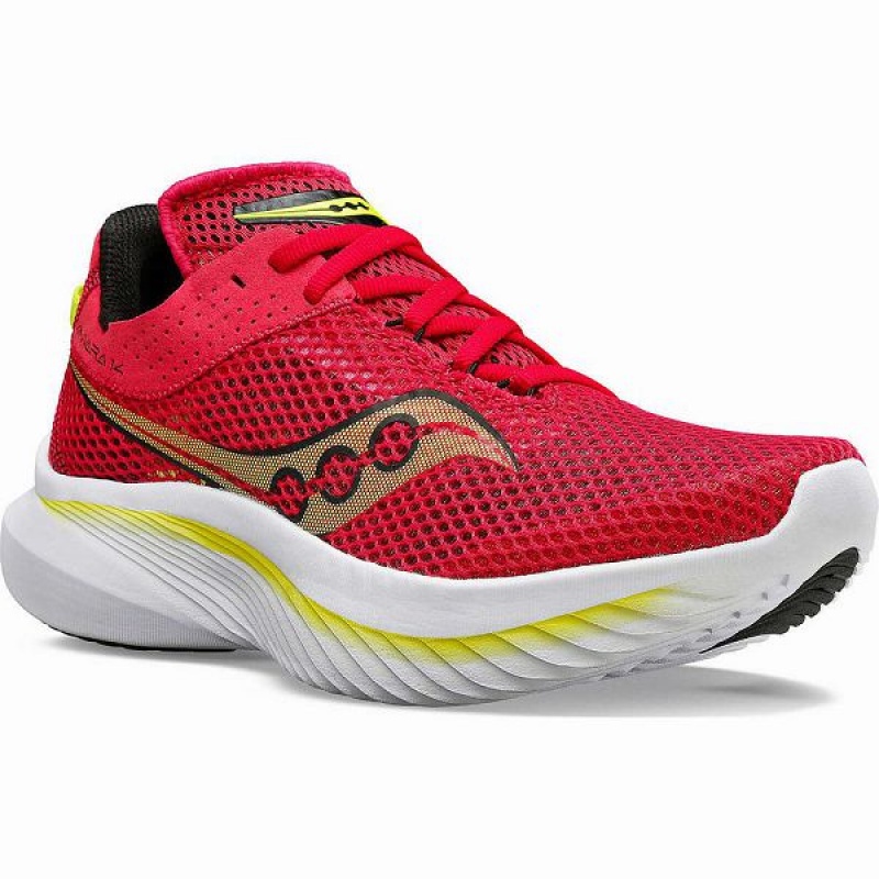 Women's Saucony Kinvara 14 Running Shoes Red / Rose | SKUHYVO-21