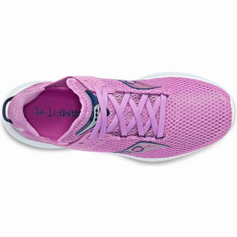 Women's Saucony Kinvara 14 Running Shoes Purple / Indigo | HZLKFCM-57