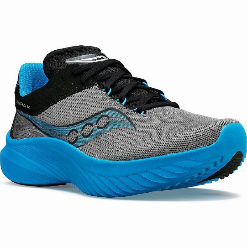 Women's Saucony Kinvara 14 Running Shoes Blue Grey | KYWFJGA-63