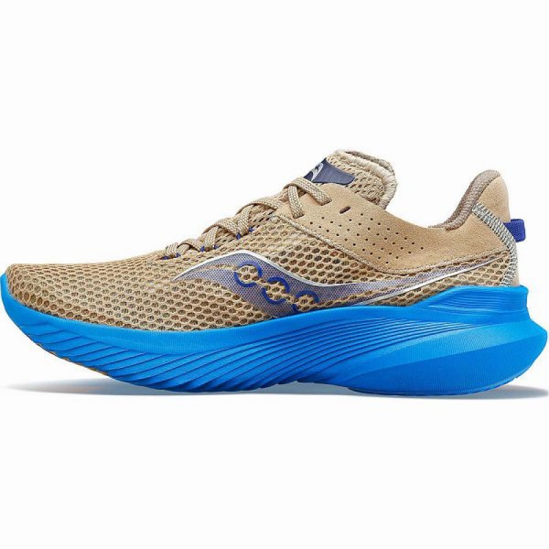 Women's Saucony Kinvara 14 Running Shoes Brown / Blue | KNUJSWR-86