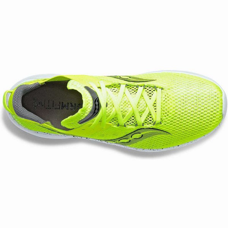 Women's Saucony Kinvara 14 Running Shoes Yellow / Black | CKMEAVT-86