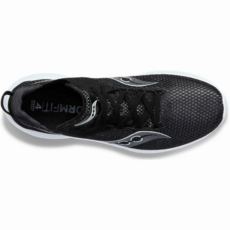 Women's Saucony Kinvara 14 Running Shoes Black / White | NVQKXTC-45