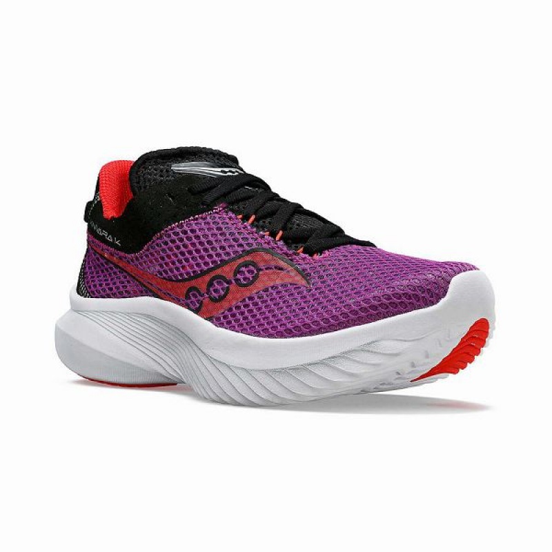 Women's Saucony Kinvara 14 Running Shoes Purple | RUPDTQL-74