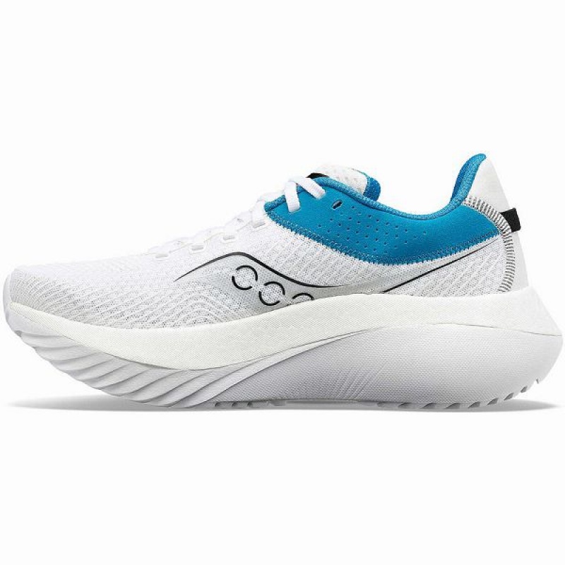 Women's Saucony Kinvara Pro Running Shoes White / Blue | GFDWKYV-64