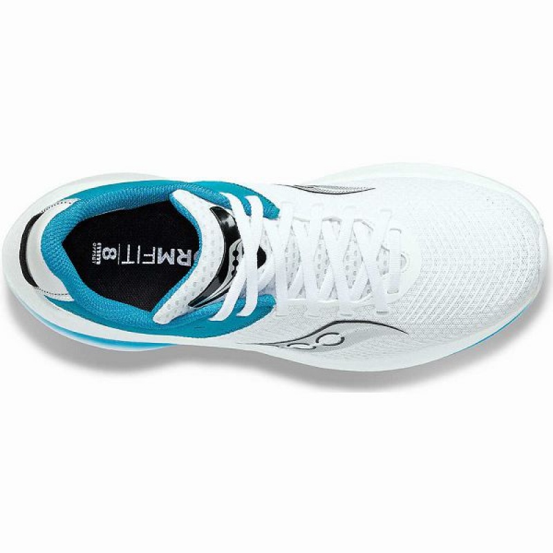 Women's Saucony Kinvara Pro Running Shoes White / Blue | GFDWKYV-64