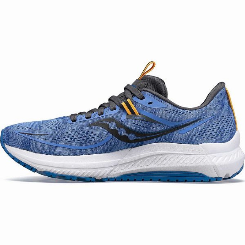 Women's Saucony Omni 21 Running Shoes Blue / Grey | EFLYUQC-48