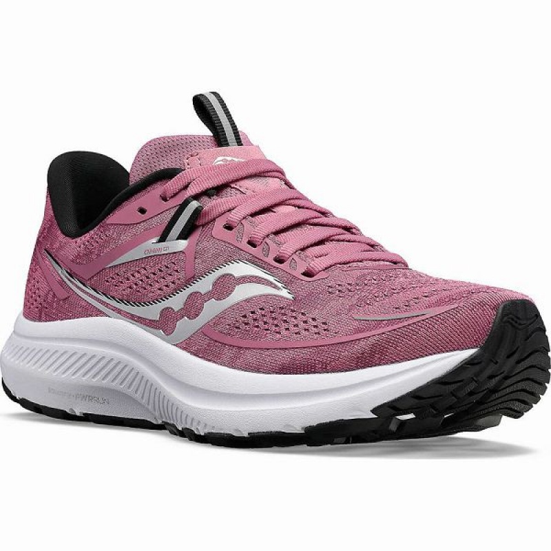 Women's Saucony Omni 21 Running Shoes Purple / Black | WAEHQUM-31