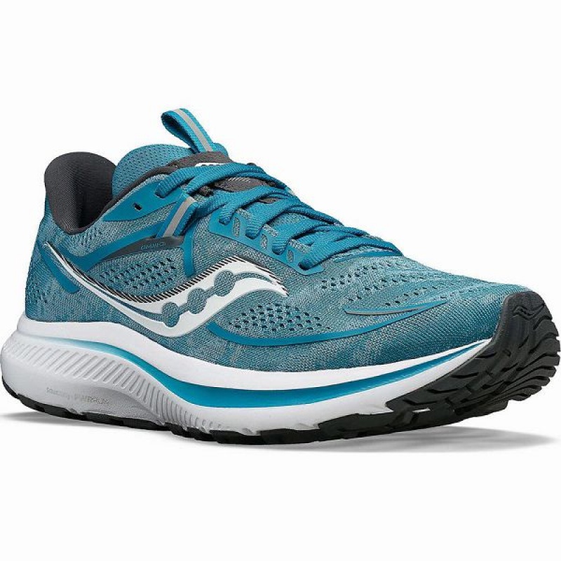 Women's Saucony Omni 21 Running Shoes Turquoise / Grey | WGBATOK-64