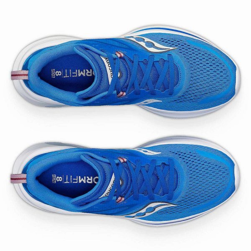 Women's Saucony Omni 22 Running Shoes Deep Blue / Purple | OMBXJIZ-56