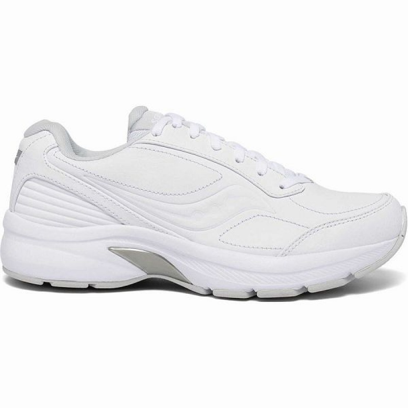 Women\'s Saucony Omni Walker 3 Wide Walking Shoes White | PLSVBJR-76