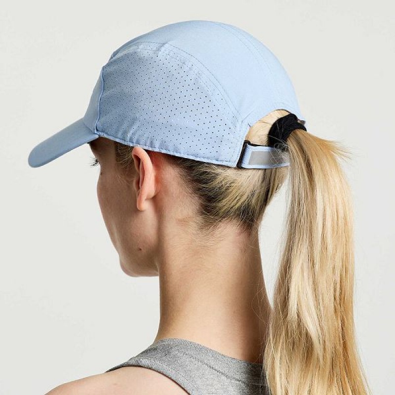 Women's Saucony Outpace Hats Blue | NUZJHEY-58