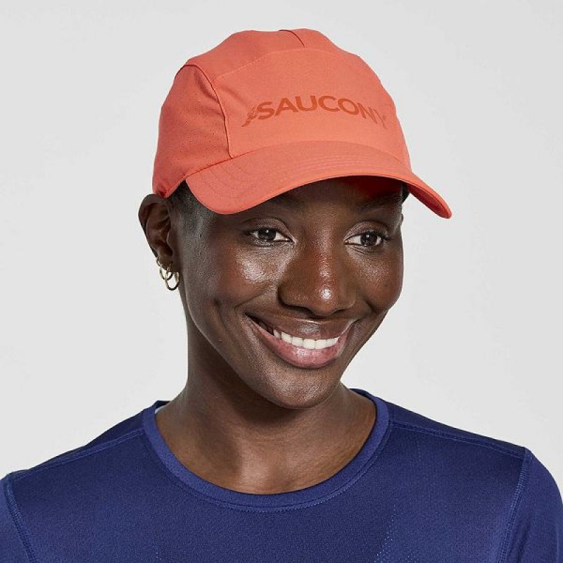 Women\'s Saucony Outpace Hats Red | ZVJORIU-78