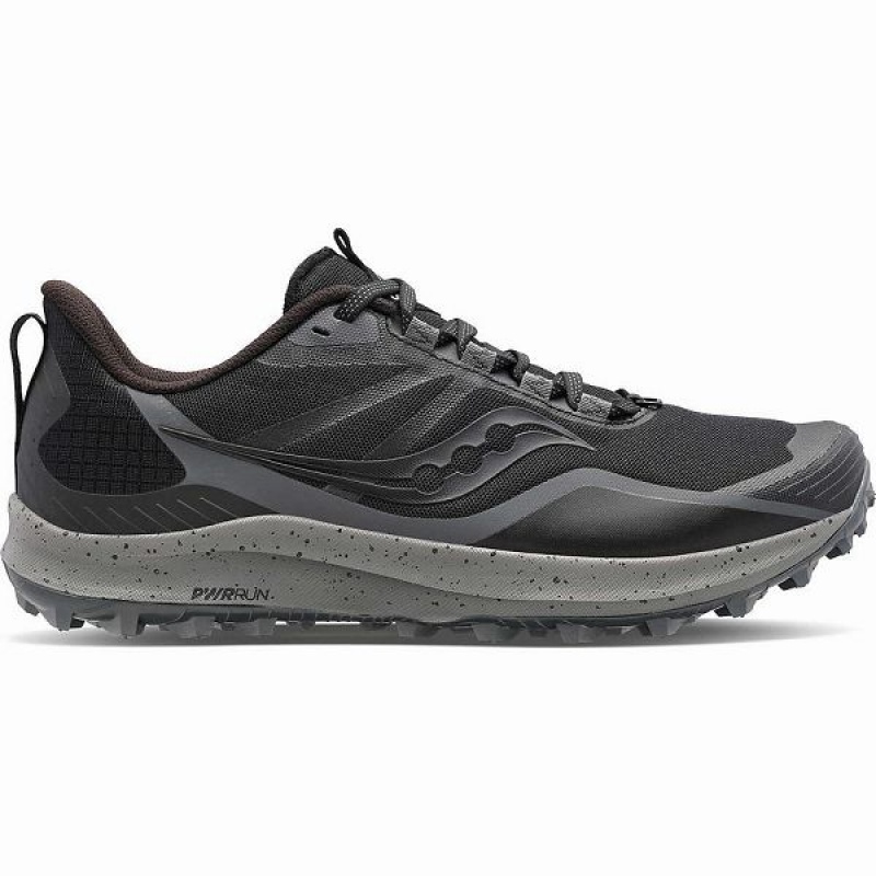 Women\'s Saucony Peregrine 12 Trail Running Shoes Black / Grey | LFSECPI-06