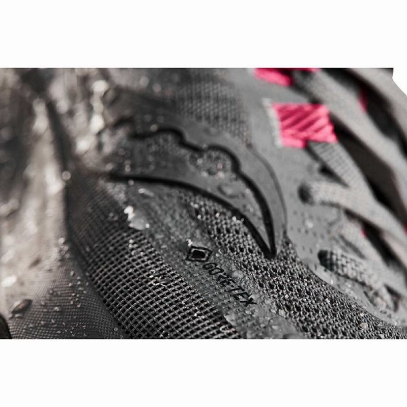 Women's Saucony Peregrine 13 GTX Trail Running Shoes Grey / Black | CQSUHKZ-54