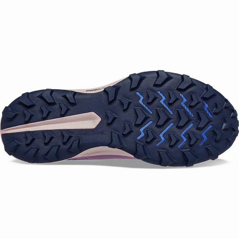 Women's Saucony Peregrine 13 Trail Running Shoes Purple / Navy | ZTDGIHU-19