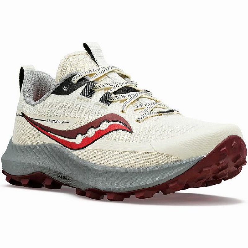 Women's Saucony Peregrine 13 Trail Running Shoes Beige | EUMBDZX-50