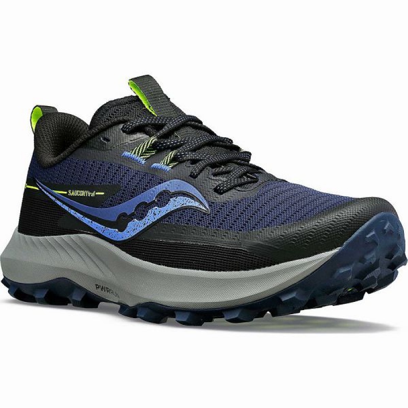 Women's Saucony Peregrine 13 Trail Running Shoes Navy / Khaki | LDTOZAH-53