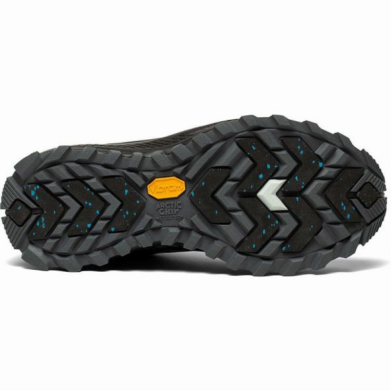 Women's Saucony Peregrine ICE+ Trail Running Shoes Black | TDVWBGR-13