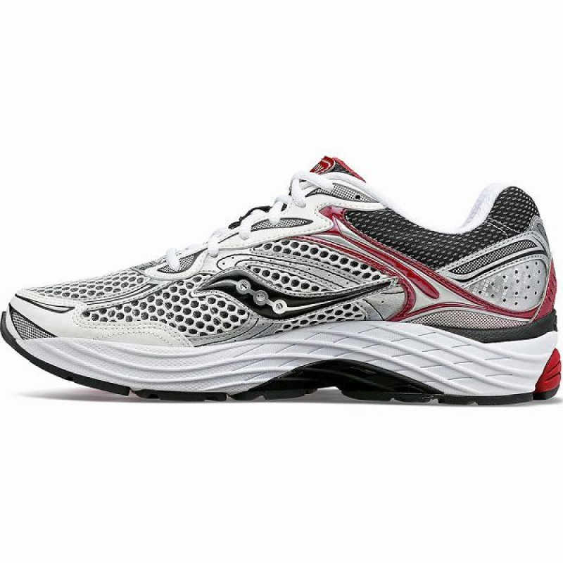 Women's Saucony ProGrid Omni 9 OG Sneakers White / Silver / Red | GVXEQOZ-25