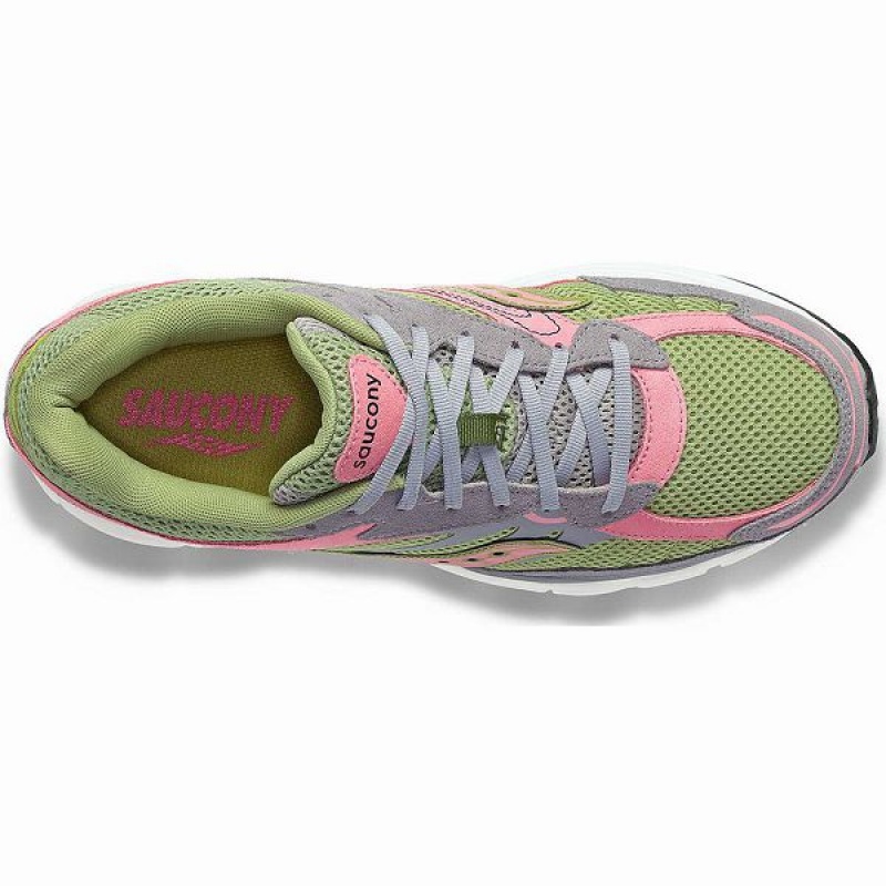 Women's Saucony ProGrid Omni 9 Premium Sneakers Grey / Green | LYARXKE-76