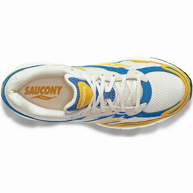 Women's Saucony ProGrid Omni 9 Premium Sneakers Cream / Yellow | AGLJVFO-52