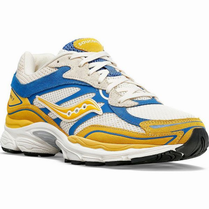 Women's Saucony ProGrid Omni 9 Premium Sneakers Cream / Yellow | AGLJVFO-52