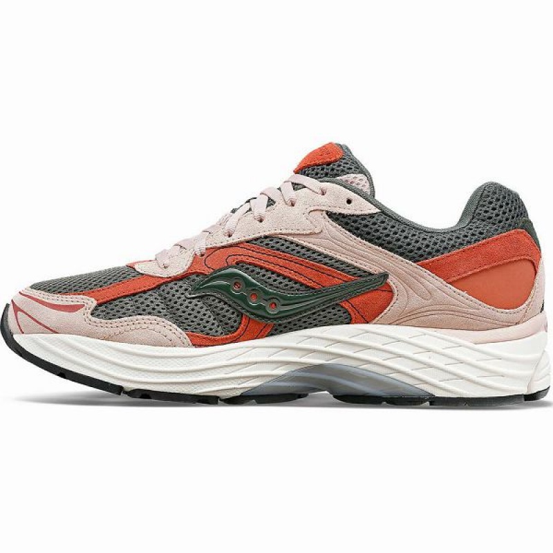 Women's Saucony ProGrid Omni 9 Premium Sneakers Khaki Pink / Green | CTEWLNQ-50