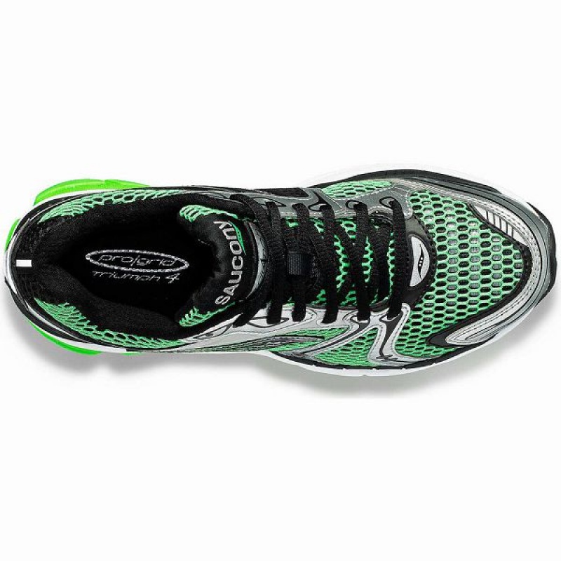 Women's Saucony ProGrid Triumph 4 Sneakers Green / Silver | PDJECTI-65