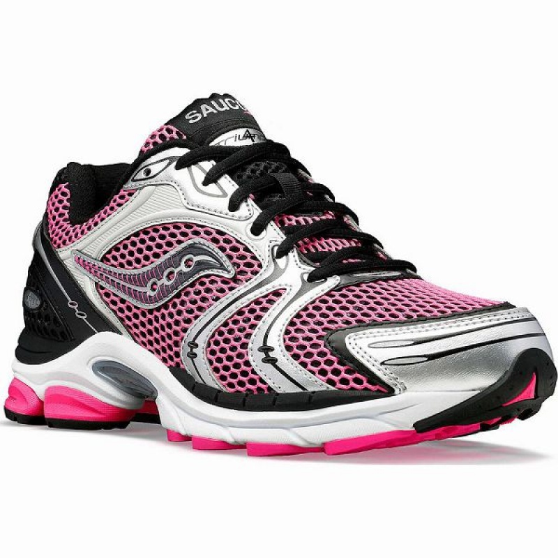 Women's Saucony ProGrid Triumph 4 Sneakers Pink / Silver | OXWJQET-97