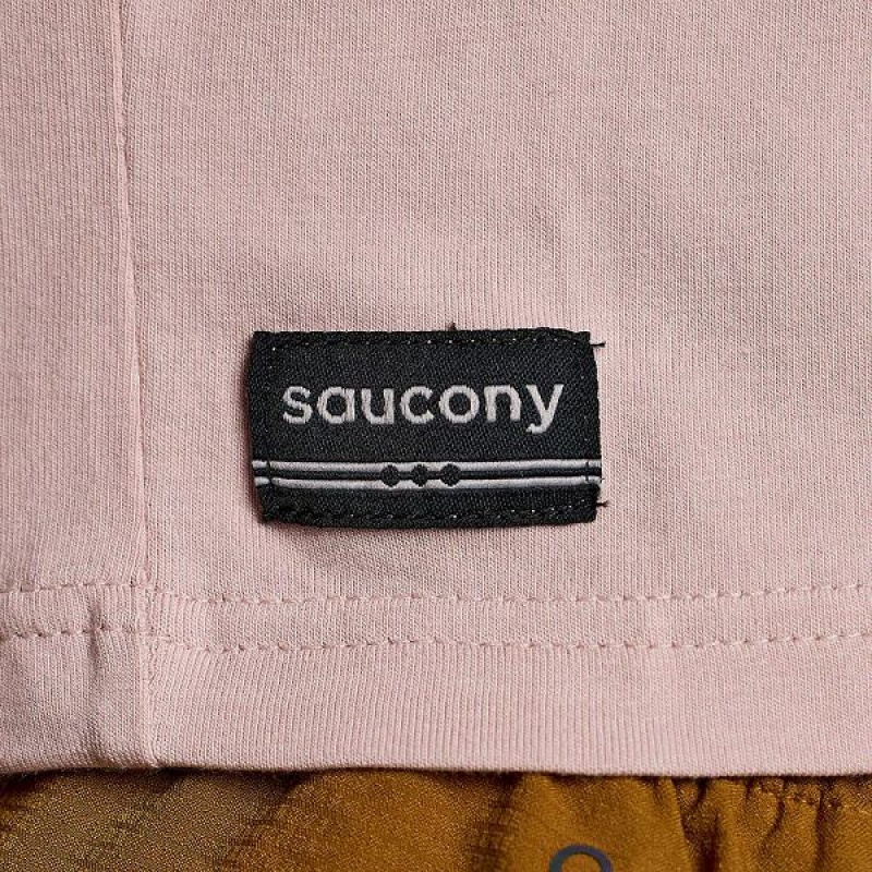 Women's Saucony Recovery Boxy Tee T Shirts Smoke Graphic | UKETWZC-21