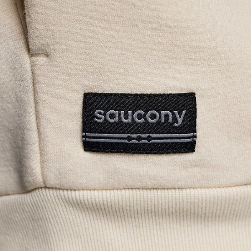 Women's Saucony Recovery Crew Sweatshirt Beige | SNAMULO-15