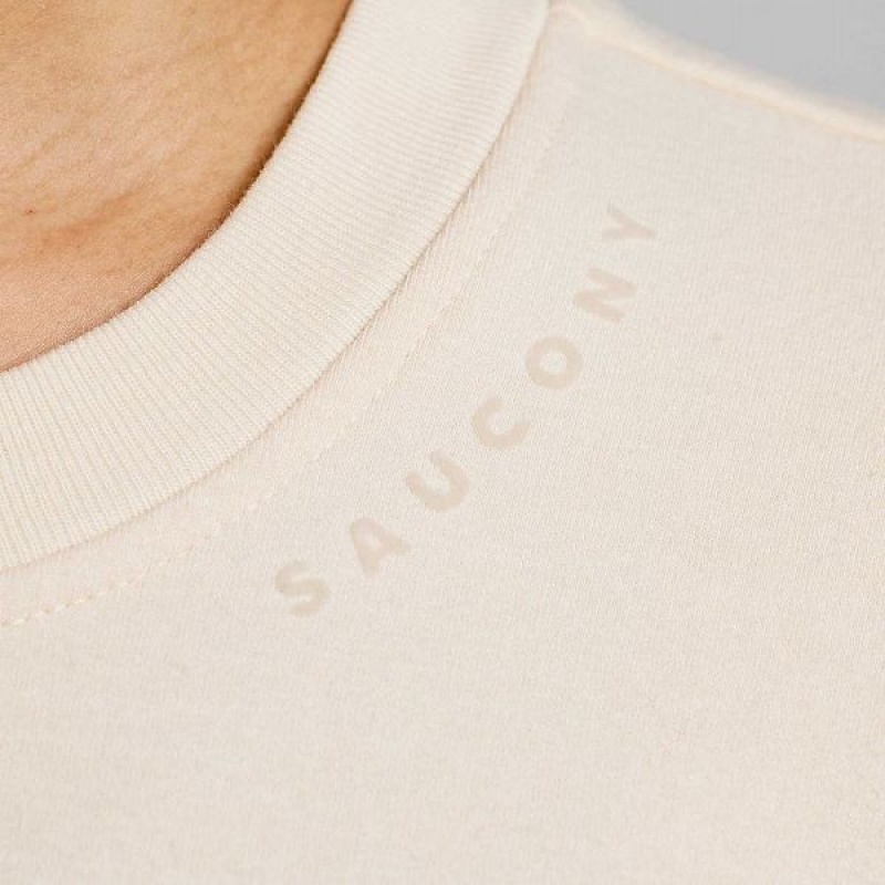 Women's Saucony Recovery Crew Sweatshirt Beige | SNAMULO-15