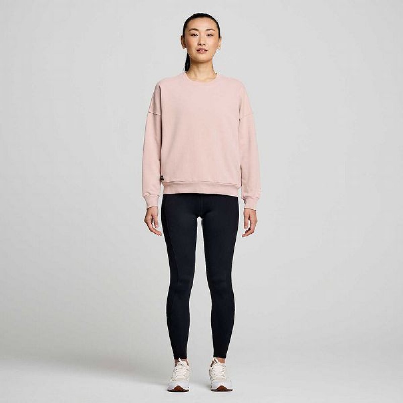 Women's Saucony Recovery Crew Sweatshirt Smoke Graphic | OCJXAFR-92