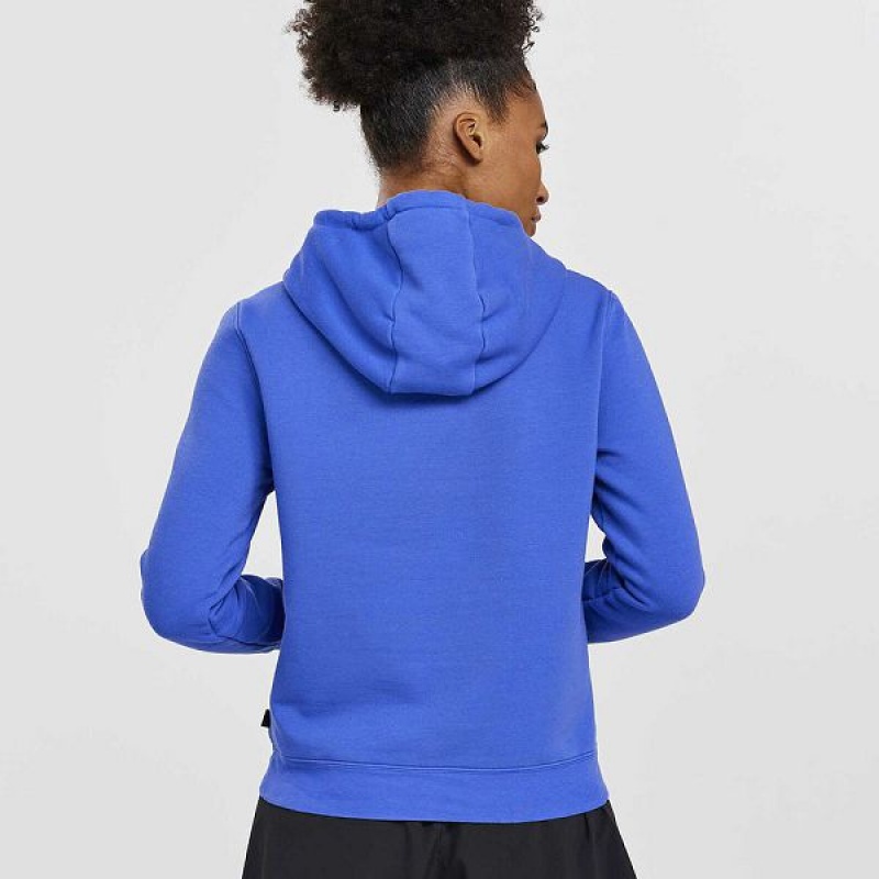 Women's Saucony Rested Hoodie Blue | FUSWPOJ-72