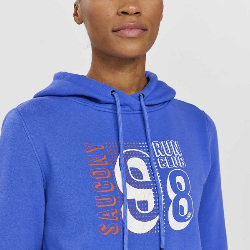 Women's Saucony Rested Hoodie Blue | FUSWPOJ-72