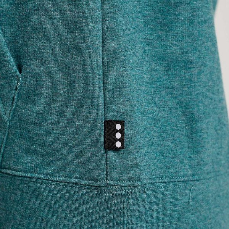 Women's Saucony Rested Hoodie Turquoise | RBXLSGP-35