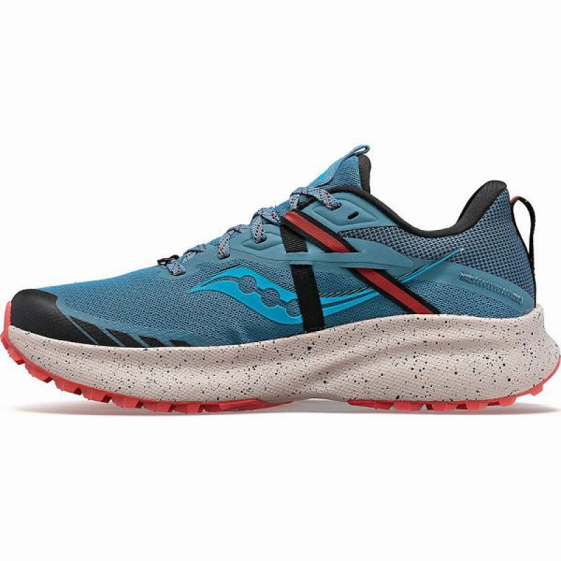 Women's Saucony Ride 15 TR Trail Running Shoes Blue | FQSAIPX-95