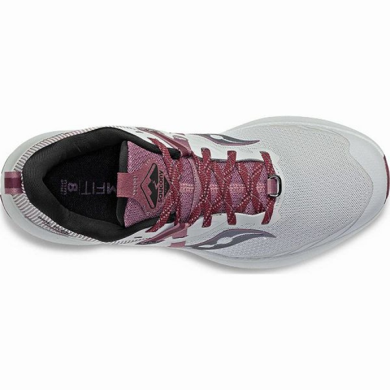 Women's Saucony Ride 15 TR Trail Running Shoes Grey / Purple | PBFOIDK-37