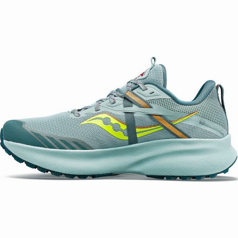 Women's Saucony Ride 15 TR Trail Running Shoes Turquoise / Yellow | XBOUJEW-59