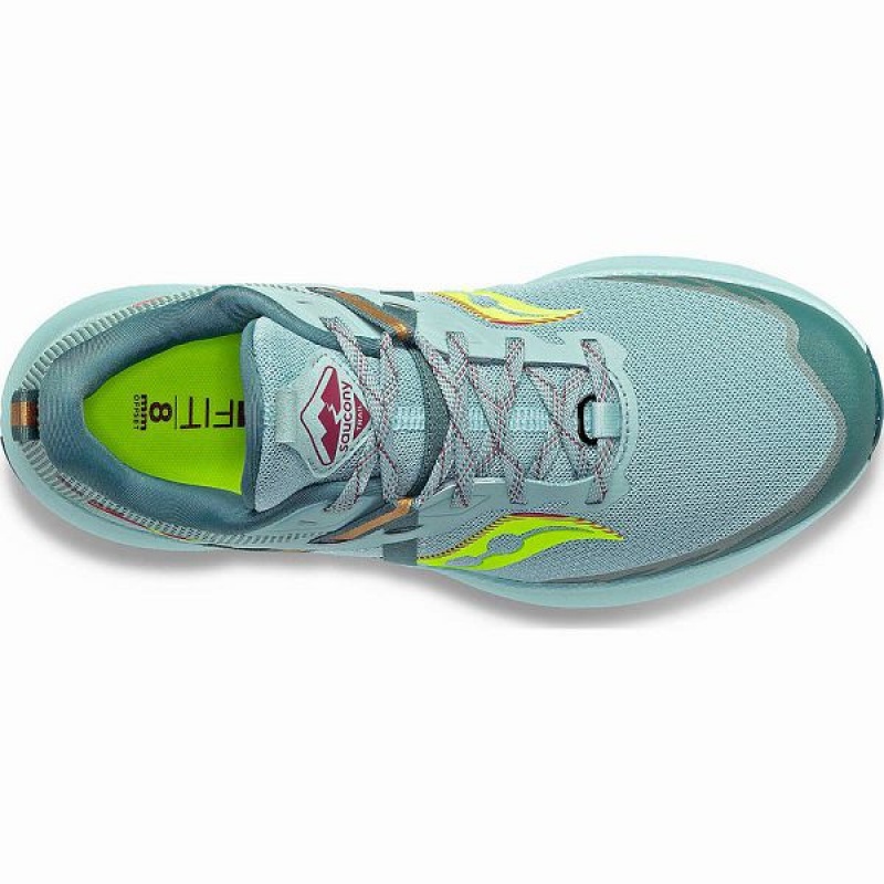 Women's Saucony Ride 15 TR Trail Running Shoes Turquoise / Yellow | XBOUJEW-59