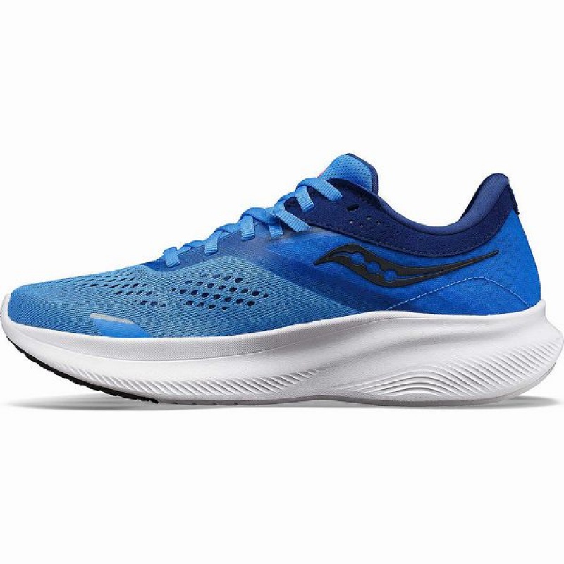 Women's Saucony Ride 16 Running Shoes Blue / Black | CMAQOES-08