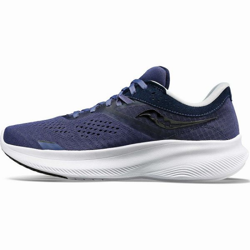 Women's Saucony Ride 16 Running Shoes Navy / Black | HBUIQDK-09