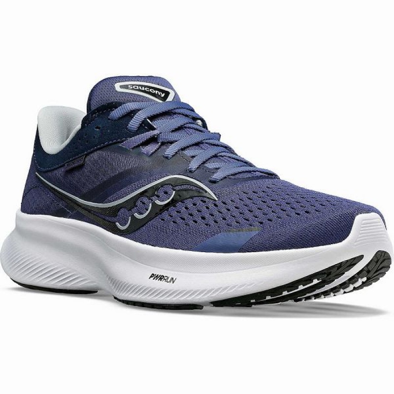 Women's Saucony Ride 16 Running Shoes Navy / Black | HBUIQDK-09