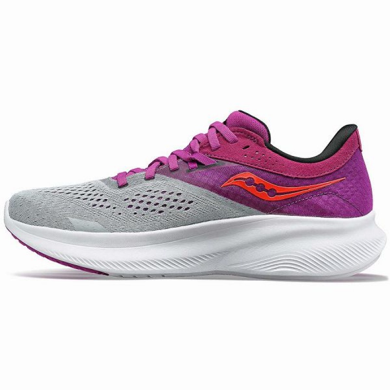 Women's Saucony Ride 16 Running Shoes Purple | BLQUNVT-36