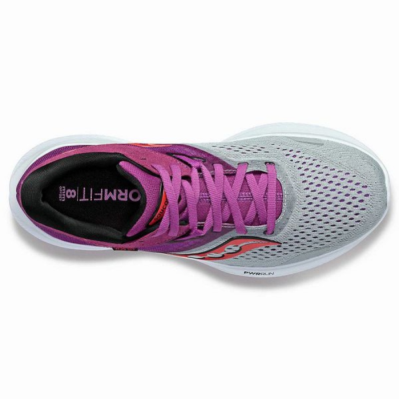 Women's Saucony Ride 16 Running Shoes Purple | BLQUNVT-36